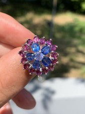 Silver sapphire tanzanite for sale  BRIGHTON