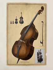 Instrumento de música clássica vintage impressão 1928 Victor Talking Mach contrabaixo comprar usado  Enviando para Brazil