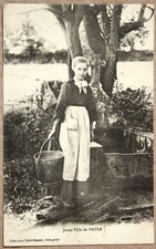 Cpa jeune fille d'occasion  Yenne