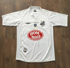 Usado, Camisa de futebol masculina Umbro Santos FC 2002 2003 #7 Robinho Home Soccer Jersey M comprar usado  Enviando para Brazil