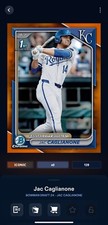 CARTÃO DIGITAL COLORIDO 2025 ICÔNICO Bowman Draft laranja cromado Jac Caglianone Topps, usado comprar usado  Enviando para Brazil