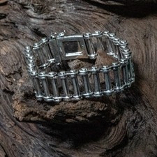 Pulseira de corrente de bicicleta 23 mm .925 pulseira de prata motociclista viking rock metal gótico comprar usado  Enviando para Brazil