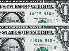 INCRÍVEL NÚMERO DE SÉRIE CORRESPONDENTE ($1 NOTA ESTRELA) 2006-2017 KANSAS conjunto duplicado UNC comprar usado  Enviando para Brazil