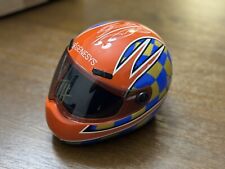 Capacete de piloto miniatura assinado por James Hinchcliffe corrida carro Indy autografado comprar usado  Enviando para Brazil
