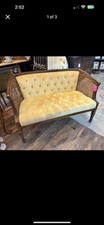 Vintage caned tufted for sale  Chickamauga