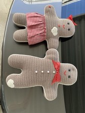 Conjunto de 2 bonecas de pelúcia de crochê pão de gengibre grandes feitas à mão comprar usado  Enviando para Brazil