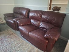 leather recliner sofas x2 for sale leather recliner sofas x2 for sale NEWHAVEN