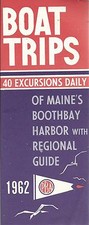 1962 Booklet Boat Trips Maine Boothbay Harbor With Regional Guide  comprar usado  Enviando para Brazil