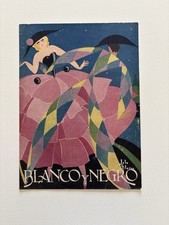 Fantasia de Carnaval Antiga por Lola Blasco – Capa de Revista Art Deco Blanco y Negro comprar usado  Enviando para Brazil