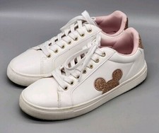 Tênis Disney Mickey Mouse rosa cintilante e branco tamanho 9 comprar usado  Enviando para Brazil