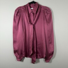 Blusa Equipment XSmall Rosa Cepillada 100% Seda Manga Larga Abotonada segunda mano  Embacar hacia Mexico