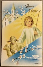 Cartolina buona pasqua usato  Novara