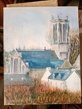 Tableau huile toile d'occasion  Bardos