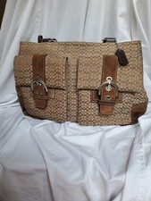 Bolsa tote Beauty Coach Signature Soho couro camurça marrom 6427 Y2K comprar usado  Enviando para Brazil