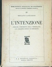 Intenzione lazzarini renato usato  Italia