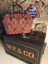 TAPETE TAPEÇARIA "VELHO OESTE" Drs BOLSA BOLSA SATCHEL BOLSA DE VIAGEM ALÇAS DE COURO MED  comprar usado  Enviando para Brazil