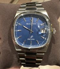 Bulova Super Sevilha 262kHz Precisionista Aço Inoxidável Mostrador Azul 96B440 comprar usado Bulova Super Sevilha 262kHz Precisionista Aço Inoxidável Mostrador Azul 96B440 comprar usado  Enviando para Brazil