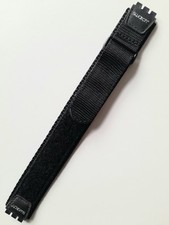 Swatch: Original-Textil-Klettband = Standard Gent, Chrono, Etc. RAR! Preto comprar usado  Enviando para Brazil