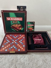 Scrabble deluxe wooden for sale  PETERBOROUGH