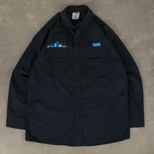 Camisa de trabalho vintage Kone L masculina logotipo azul marinho comprar usado  Enviando para Brazil