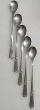 Usado, 5 colheres de chá gelado de aço inoxidável Hercules Inox 18-8 cabo de rolagem 8,5" comprar usado  Enviando para Brazil