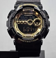 Usado, Relógio masculino Casio G-Shock GD100GB 3263 esportivo pulseira de resina preta dourada comprar usado  Enviando para Brazil