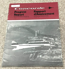 Concorde progress report for sale  TUNBRIDGE WELLS