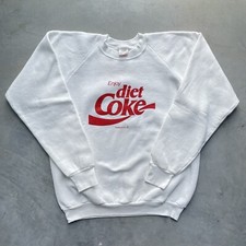 Moletom vintage anos 80 Coca Cola Diet Coke promocional raro feito nos EUA gola redonda comprar usado  Enviando para Brazil