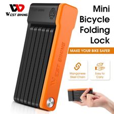 WEST BIKING Fechadura Dobrável de Bicicleta Anti-Roubo Fechadura de Motocicleta de Alta Segurança Estoque dos EUA comprar usado  Enviando para Brazil