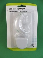 Luz noturna de parede plugue de trabalho LED azul vintage com sensor estrela da lua nova na caixa comprar usado  Enviando para Brazil