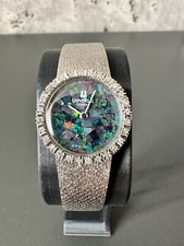 Relógio Feminino Universal Genève – Mostrador Opala e Moldura de Diamante – Vintage Raro comprar usado  Enviando para Brazil