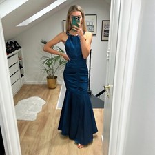 Xscape navy taffeta for sale  LONDON