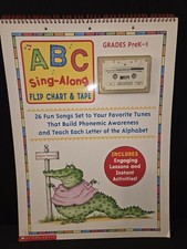 Vintage Scholastic ABC Sing-Along Flip Chart And Tape Lessons & Activities 2000, usado comprar usado  Enviando para Brazil