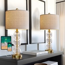 Glass table lamps for sale  Ashford