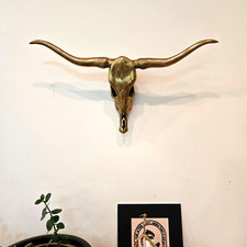Vintage brass longhorn for sale  Saint Paul