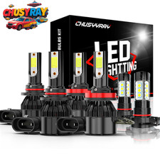 Usado, Para GMC Yukon 2015 2016 combo 6x lâmpadas farol de LED alto baixo + luzes de neblina brancas comprar usado  Enviando para Brazil