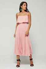 Vestido de Coquetel JILL JILL STUART Nicole Popover Maxi Tamanho 2 Rosa Blush Plissado comprar usado  Enviando para Brazil