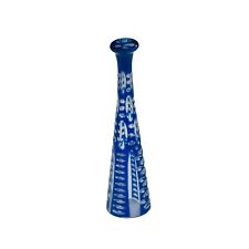 Vidro antigo Cheroot azul vitoriano corte flash L8cm Stourbridge por volta de 1890, usado comprar usado  Enviando para Brazil