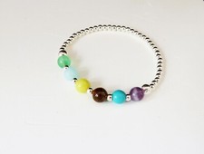 Chakra bracelet silver for sale  WALSALL