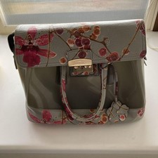 Bolsa Feminina Furla Bolsa Floral Cinza Rosa Doce Edição Limitada Muito Bom Estado Rara Popular, usado comprar usado  Enviando para Brazil