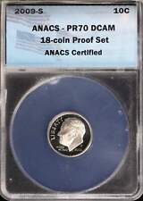 2009-S 10C Proof Roosevelt Dime ANACS PR 70 DCAM | Não circulado UNC BU comprar usado  Enviando para Brazil