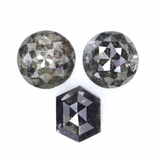 Diamante con forma de mezcla suelta natural de 1,03 quilates 4,35 mm con sal y pimienta QK2328 segunda mano  Embacar hacia Mexico