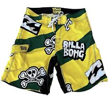 Shorts masculino Billabong Cargo Board 35 amarelo verde ruim Billy Skull anos 90 retrô Y2K comprar usado  Enviando para Brazil