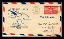 Selos Dr Jim correio aéreo dos EUA helicóptero área de Chicago primeiro voo AM 96 1949 comprar usado Selos Dr Jim correio aéreo dos EUA helicóptero área de Chicago primeiro voo AM 96 1949 comprar usado  Enviando para Brazil