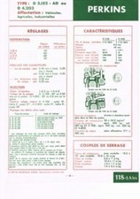 D3.152ad d4.203 fiche d'occasion  France