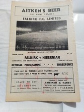 Falkirk hibernian 1956 for sale  DUNBAR