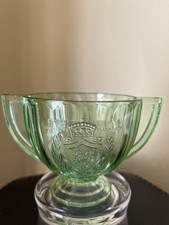 Commemorative green glass for sale  CHATHAM