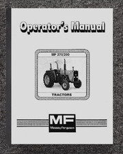 270 290 MANUAL DO OPERADOR DO TRATOR SERVE PARA MASSEY FERGUSON MF270 MF290 comprar usado  Enviando para Brazil