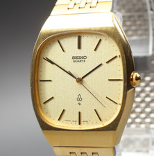 Vintage 1978 Quase Perfeito Emblema SEIKO 7830-5020 Relógio Masculino de Quartzo Tanque de Ouro JAPÃO comprar usado  Enviando para Brazil