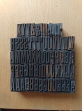 wooden alphabet printing blocks for sale wooden alphabet printing blocks for sale LONDON